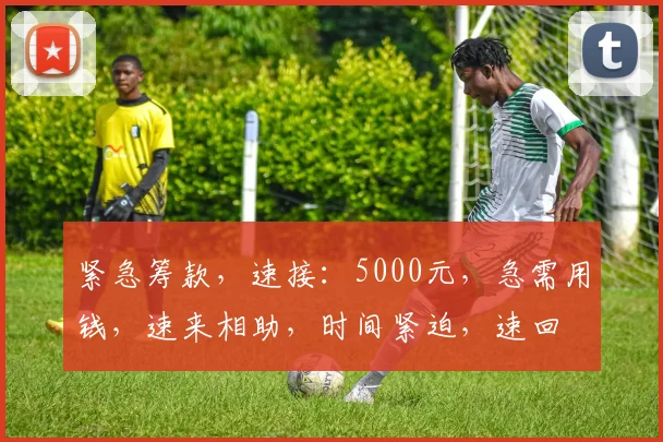紧急筹款，速接：5000元，急需用钱，速来相助，时间紧迫，速回